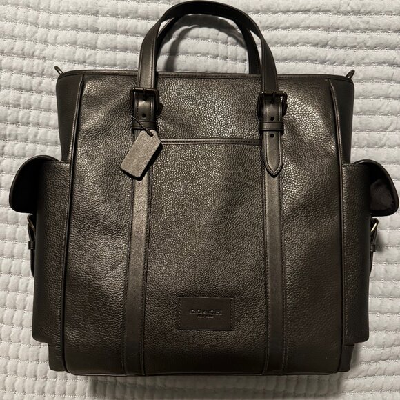 Coach Sprint Tote BLACK COPPER FINISH/BLACK/BLACK - Picture 1 of 5